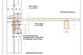 Anschlussdetail: Aussenwand-Geschossdecke