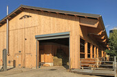 Close view front feed store