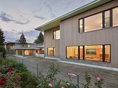 The new kindergarten complex consists of several wooden houses (Photos: Zeljko Gataric)