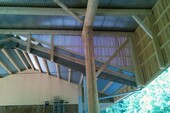 Supporting structure in the finished building
