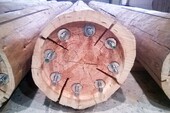 Glued threaded rods