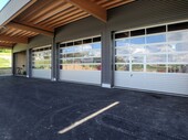 The canopy of the new garage is a proud 5 meters wide