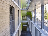 Les appartements sont accessibles depuis les tonnelles par de petites passerelles (Photos : Zeljko Gataric)