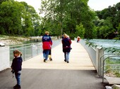 The beginning of the bridge