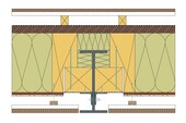 Détail de construction de la façade
