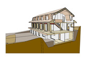 Coupe du bâtiment du CATIA 3DExperience