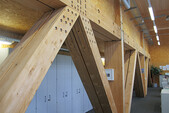 Truss in office wing