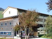 Southeast view with kindergarten
